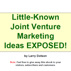 51 Joint Venture Marketing Tips
