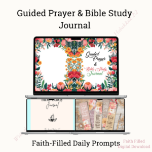 Guided Prayer & Bible Study Journal – Faith-Filled Daily Prompts