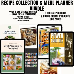 RECIPE COLLECTION & MEAL PLANNER KIT