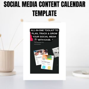 Social Media Content Calendar Template