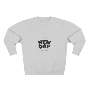 New Day Crewneck Sweatshirt — Minimal Heart Graphic Comfort Pullover