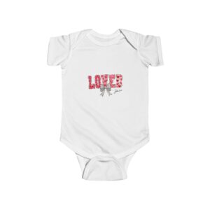 Loved Floral Infant Bodysuit — 'Loved' Baby Onesie with Rose Pattern